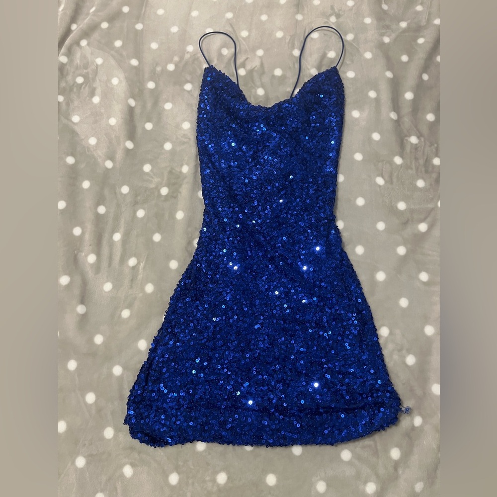 ROYAL BLUE WINDSOR HOMECOMING DRESS